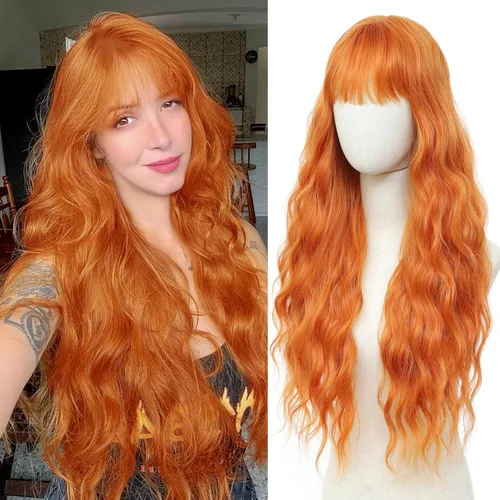 Miniatura 26 de Peluca larga rubia 613 para cosplay, peluca sintética de 28 pulgadas, parte media, regalos realistas, pelucas de fiesta para mujeres, uso diario