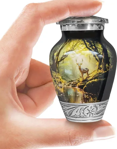 Miniatura 19 de Loving Tribute - Urna de cremación de colibrí para cenizas humanas adultas, gran monumento funerario hecho a mano para recordar a tus seres queridos