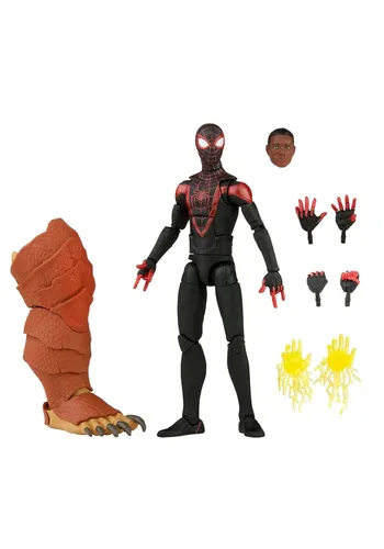 Spider-Man Marvel Legends Series Gamerverse Miles Morales - Figura de acción coleccionable de 6 pulgadas, juguete con 7 accesorios y 1 parte(s) de