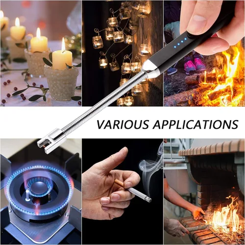 Miniatura 7 de MEIRUBY Paquete de 2 Encendedores Eléctricos para Velas, Regalos de Navidad para Rellenar Calcetines de Cumpleaños para Mujeres Mamá Hombres Esposa