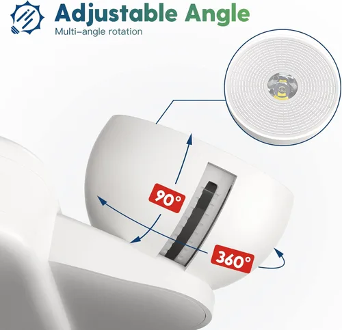 Miniatura 2 de FREELICHT Paquete de 2 letreros de salida con luces de emergencia, dos luces LED de emergencia ajustables con batería, señal de salida para negocios