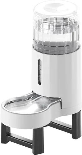 Miniatura 22 de CZPET Dispensador automático de agua de 7L para perros y gatos con cuenco de acero inoxidable, dispensador de agua por gravedad, 100% libre de BPA