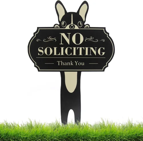 Miniatura 8 de Letrero de No Soliciting para la casa, divertido y rústico con texto en inglés "No Soliciting", letreros para patio al aire libre para decoración