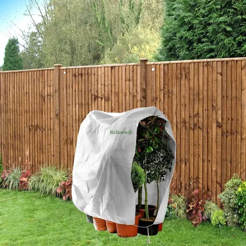 Miniatura 4 de Cubiertas para plantas, protección contra congelación, 3 paquetes de 45 pulgadas de alto x 40 pulgadas de ancho, mantas heladas para plantas al aire