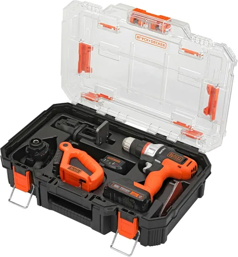 Miniatura 2 de BLACK+DECKER MATRIX 20V MAX* Kit combinado inalámbrico de 4 herramientas con almacenamiento (BDCDMT1204KITC1)