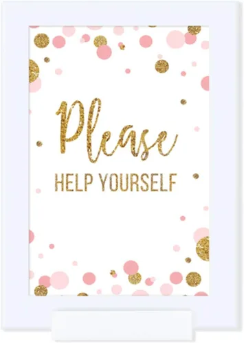 Miniatura 14 de Andaz Press Colección de fiesta de baby shower de niña con purpurina de oro rosa rubor, pancarta colgante con cuerda, Welcome Baby!, 5 pies, 1 juego