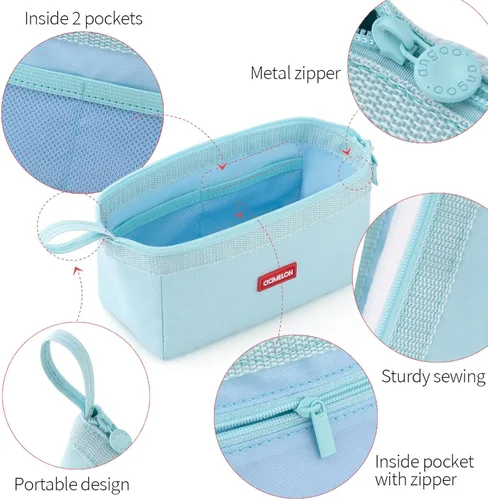 Miniatura 6 de CICIMELON Estuche para lápices de gran capacidad, bolsa para lápices, para la escuela, adolescente, niña, niño, hombres y mujeres Azul