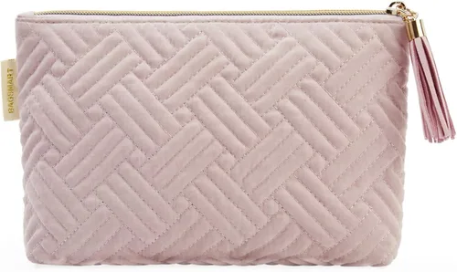 Miniatura 24 de BAGSMART Pequeña bolsa de maquillaje, neceser portátil esponjoso con cierre de cremallera con encanto, organizador de viaje resistente al agua