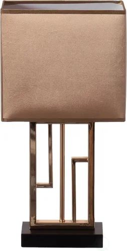 Miniatura 10 de Quickway Imports Lámparas de mesa de diseño, lámpara de mesa decorativa de cerámica de 16 pulgadas, con soporte circular reflectante plateado y rosa