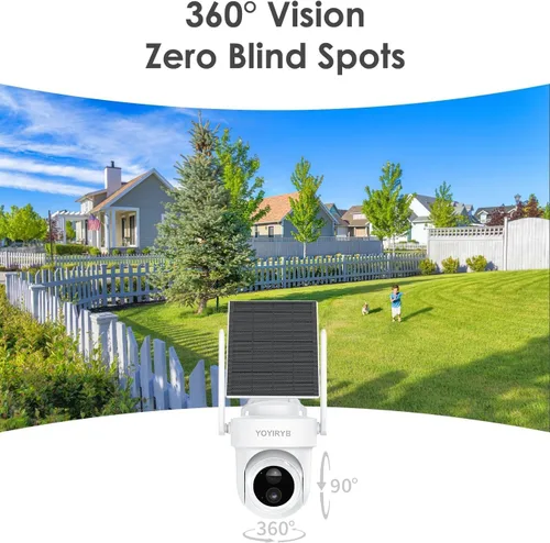 Miniatura 6 de Cámaras de seguridad 4K inalámbricas para exteriores, sin suscripción, sistema de cámara de seguridad para el hogar alimentado por energía solar