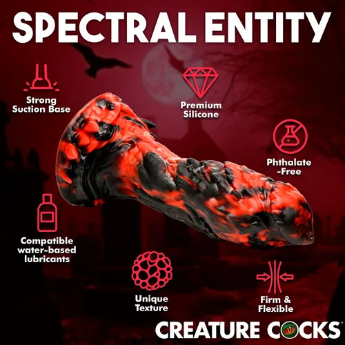 Miniatura 2 de CREATURE COCKS Grim Reaper Consolador de Silicona para Hombres, Mujeres y Parejas. Firme y Flexible, Base de Succión Fuerte, Consolador de Fantasía
