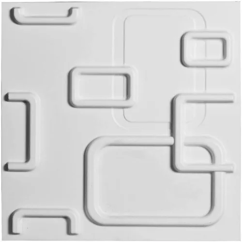 Miniatura 2 de Ekena Millwork WP12X12OSWH 11 7/8 pulgadas de ancho x 11 7/8 pulgadas de alto Oslo EnduraWall Decorativo 3D Panel de pared cubre 0.98 pies cuadrados