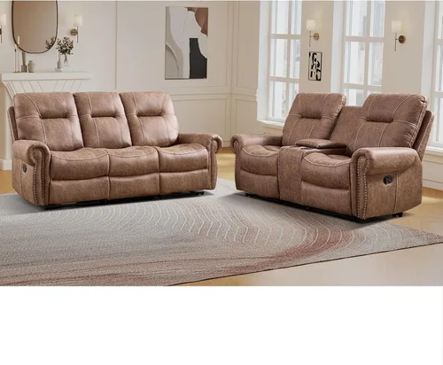 Miniatura 27 de EBELLO - Silla reclinable eléctrica con masaje y calor, sillón reclinable de tela suave para adultos, sofá reclinable individual acolchado, diseño