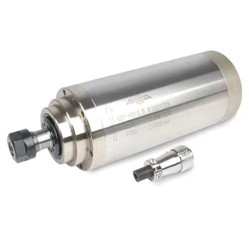 RATTMMOTOR Husillo CNC 3KW 220V Motor de husillo refrigerado por agua 24000RPM 12A ER20 4 rodamientos 3.937 in 400HZ trifásico para fresadora CNC