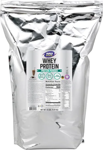 Miniatura 10 de NOW Sports Nutrition, Proteína de suero de leche, 0.85 oz con BCAAs, chocolate cremoso en polvo, 2 libras