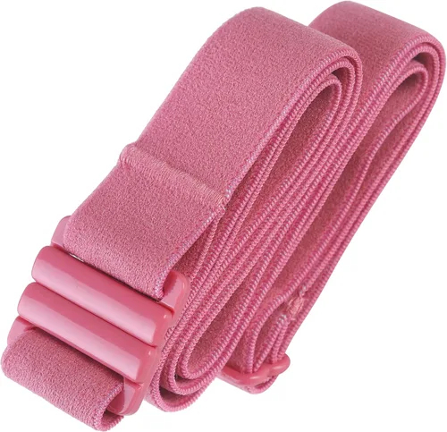 Miniatura 28 de Cinturón elástico ajustable – Cinturones para mujer, cinturón de cintura antideslizante, sin mostrar hebilla plana para mujer