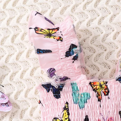 Miniatura 4 de RETSUGO Vestidos para niñas pequeñas, vestido casual de fiesta de cumpleaños, vestido de verano para niños pequeños, vestido de verano de 1 a 8 años