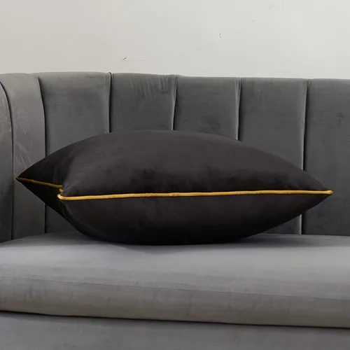 Miniatura 3 de Avigers Funda de cojín de 12 x 20 pulgadas, color negro, moderna, de lujo, decoración del hogar, funda de almohada lumbar para sofá, sala de estar