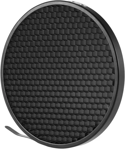 Miniatura 4 de Andoer Lámpara de difusor plano reflector estándar de 7 pulgadas con rejilla de panal de 60° para montaje Bowens para Flash Studio Strobe Speedlite