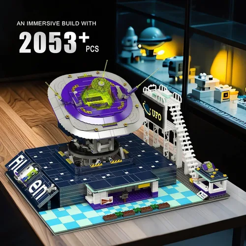 Miniatura 3 de Mould King 11024 Technik Star Flying Building Blocks Toy, 496 piezas de motor eléctrico motor impulsor de sujeción de bloques de construcción Kit