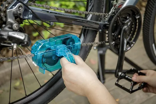 Miniatura 6 de CXWXC - Soporte de reparación de bicicleta con limpiador - Soporte de mantenimiento y mecánica para bicicletas en el hogar - Altura ajustable