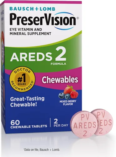 Miniatura 10 de PreserVision AREDS 2 Vitaminas para los Ojos, Marca #1 Recomendada por Oftalmólogos, Suplemento Masticable de Luteína y Zeaxantina con Vitamina C