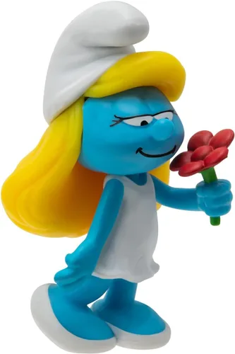 Miniatura 11 de The Smurfs Paquete de 10 figuras clásicas del 40 aniversario – Cuenta con pitufina de 2 pulgadas, gruñón, codicioso, papá pitufo, cerebro, fuerte