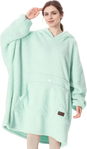 Catalonia Sudadera extragrande tipo manta con capucha, sudadera de forro polar para descansar, regalo para adulto, mujer, hombre, niños, esposa