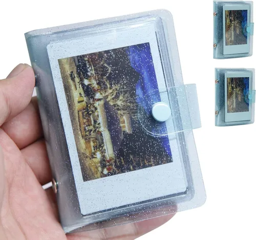 Miniatura 13 de Paquete de 2 mini álbumes de fotos con una sola mano para todas las cámaras Fujifilm Instax Mini/tarjeta fotográfica Kpop/Polaroid Snap SnapTouch