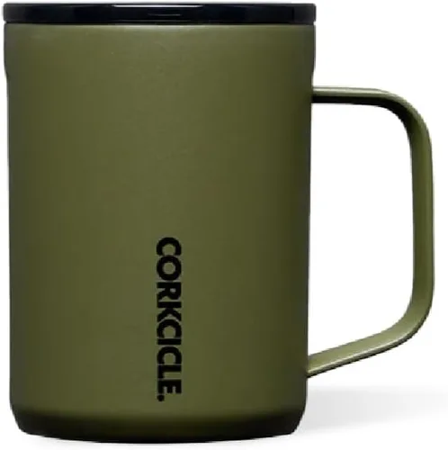 Miniatura 13 de Taza de Café Clásica Corkcicle - Acero Inoxidable con Triple Aislamiento para Viajes - Tapa a Prueba de Roturas - Mantiene la Bebida Caliente por