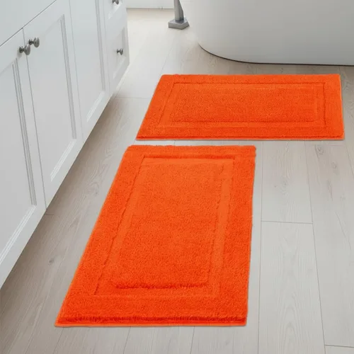 Miniatura 35 de SHACOS Juego de alfombras pequeñas de baño de 2 piezas con tapetes de baño en forma de U, tapetes de inodoro de 16x24 + 20x24 pulgadas, tapetes