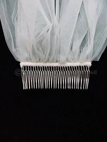 Miniatura 4 de SAMKY 1T 1 Tier Rhinestones Crystal Edge Bridal Wedding Veil