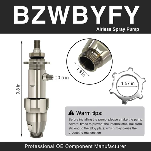 Miniatura 6 de 248204 16Y598 Bomba de pulverización sin aire para pulverizador Graco Ultra Max II 695 795 GMax 3900 Rociador de pintura sin aire, repuesto #