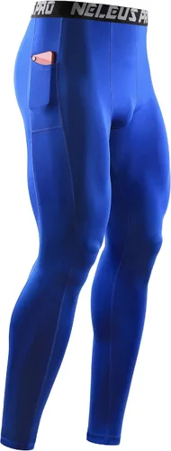 Miniatura 7 de NELEUS Pantalones de compresión Dry Fit para hombre con bolsillo para teléfono