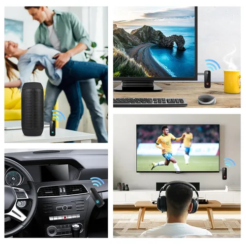 Miniatura 7 de Adaptador AUX Bluetooth para automóvil, receptor Bluetooth 5.3 y transmisor para automóvil viejo/estéreo doméstico/TV, adaptador de audio