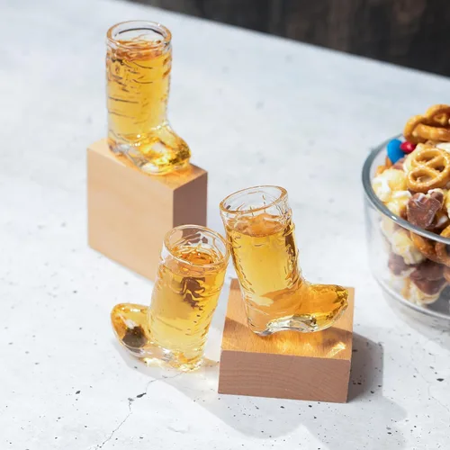 Miniatura 8 de Juego de vasos de chupito de botas de vaquero – Real (no plástico), decoraciones de despedida de soltera, fiesta temática del oeste y vaquero