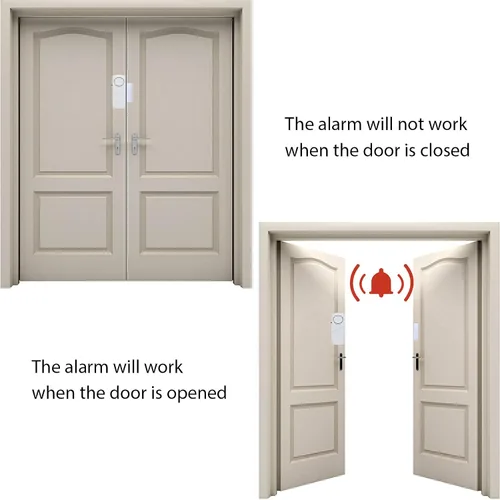 Miniatura 5 de Alarma de puerta y ventana, alarmas de puerta de 90 dB para seguridad de niños, alarma antirrobo de ventana y piscina para el hogar