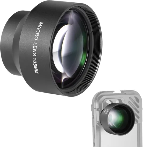 Miniatura 11 de NEEWER Lente gran angular HD de 18mm 100° para placa posterior de lente con rosca de 17mm, aumento de 0.5X Compatible con SmallRig NEEWER iPhone