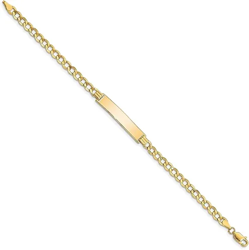 Miniatura 2 de 14k Yellow Gold Curb Link 675mm Id Bracelet 8 Inch Fine Jewelry For Women Gifts For Her