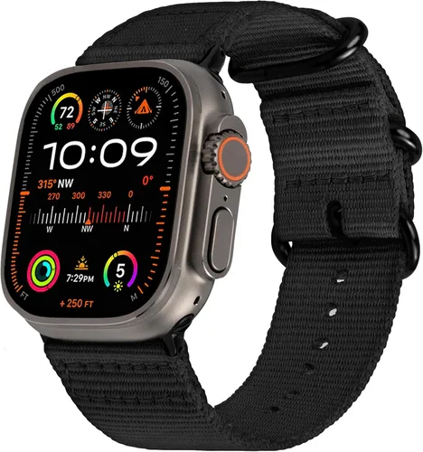 Miniatura 27 de Carterjett - Correa para Apple Watch 1.732 pulgadas, 1.654 pulgadas, 1.575 pulgadas, 1.496 pulgadas, nailon NATO, correas iWatch, mujeres y hombres
