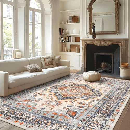 Miniatura 19 de VK VK·LIVING Tapete para la entrada de 2 x 3 pies, pequeño, bohemio, para baño, respaldo antideslizante, felpudo, de interior, puerta delantera