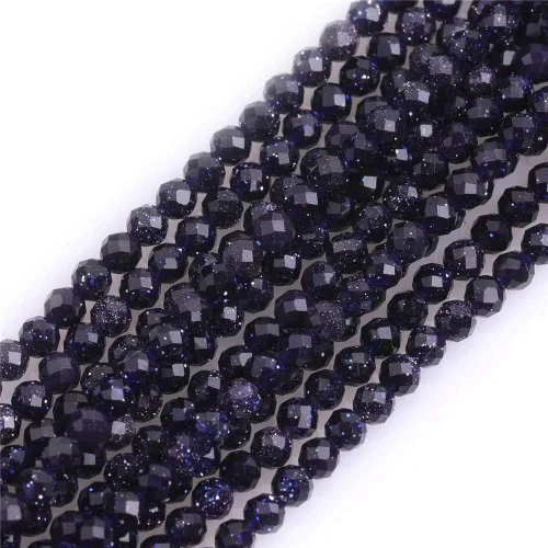 Miniatura 43 de GEM-Inside - Cuentas sueltas de turmalina negra natural de 0.157 pulgadas (0.157 in) facetadas de grado AAA, cuentas de energía de piedra energética