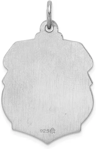Miniatura 3 de Medalla de plata de ley 925 maciza con diseño católico de San Miguel de 1.299 x 0.866in