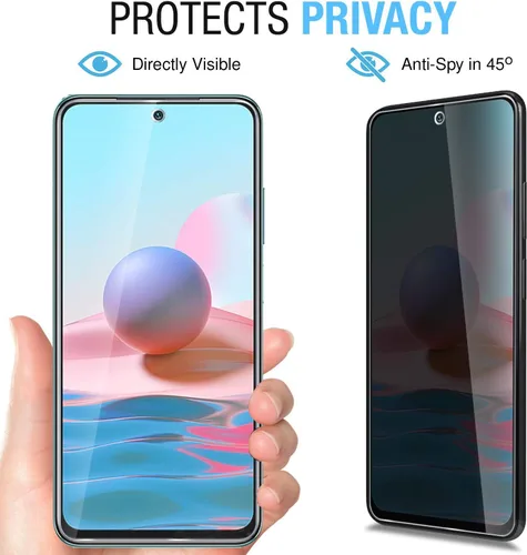 Miniatura 2 de Anbzsign[2 unidades] Protector de lente de cámara y [2 unidades] Protector de pantalla de privacidad para Xiaomi Redmi Note 10 / Redmi Note 10S
