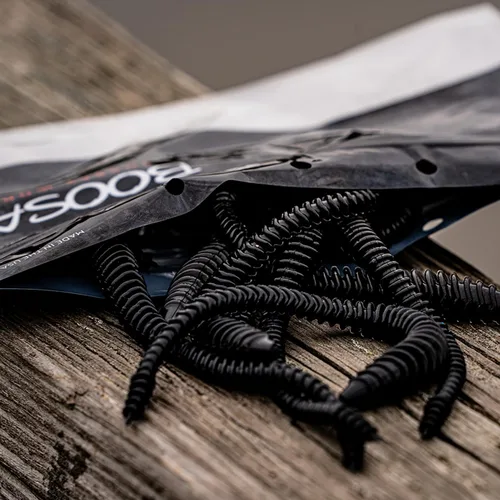 Miniatura 4 de 6th Sense Gusano Boosa Shakey - Cuerpo acanalado alterno, movimiento flexible, acción de cola bulbosa (10/pk) - Fabricado en los Estados Unidos