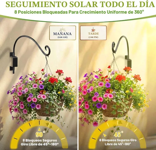 Miniatura 3 de AJART - Gancho para colgar macetas y comederos de pájaros en exteriores, color negro A-1 pieza