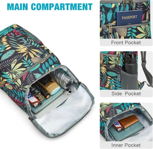 Miniatura 7 de G4Free Mochila de Senderismo Ligera y Empacable para Hombres y Mujeres Mochilas de Día de Senderismo Pequeñas Mochila Plegable para el Hombro Bolsa