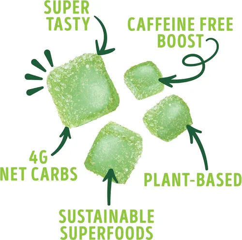 Miniatura 6 de Kuli Kuli Super Energy Gummies - Suplementos energéticos con moringa, estimulante de energía natural sin cafeína - 60 gomitas de moringa sin OGM