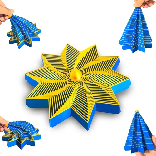 Juguete fractal de copo de nieve, juguete de escritorio ejecutivo impreso en 3D, perfecto para aliviar el estrés, la irritabilidad y la relajación