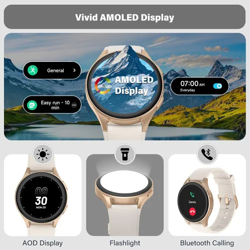Miniatura 14 de Reloj inteligente, Alexa incorporado, GPS, VO2 Max, HRV, oxígeno en sangre, monitoreo del sueño, salud de la mujer, recordatorios personalizados
